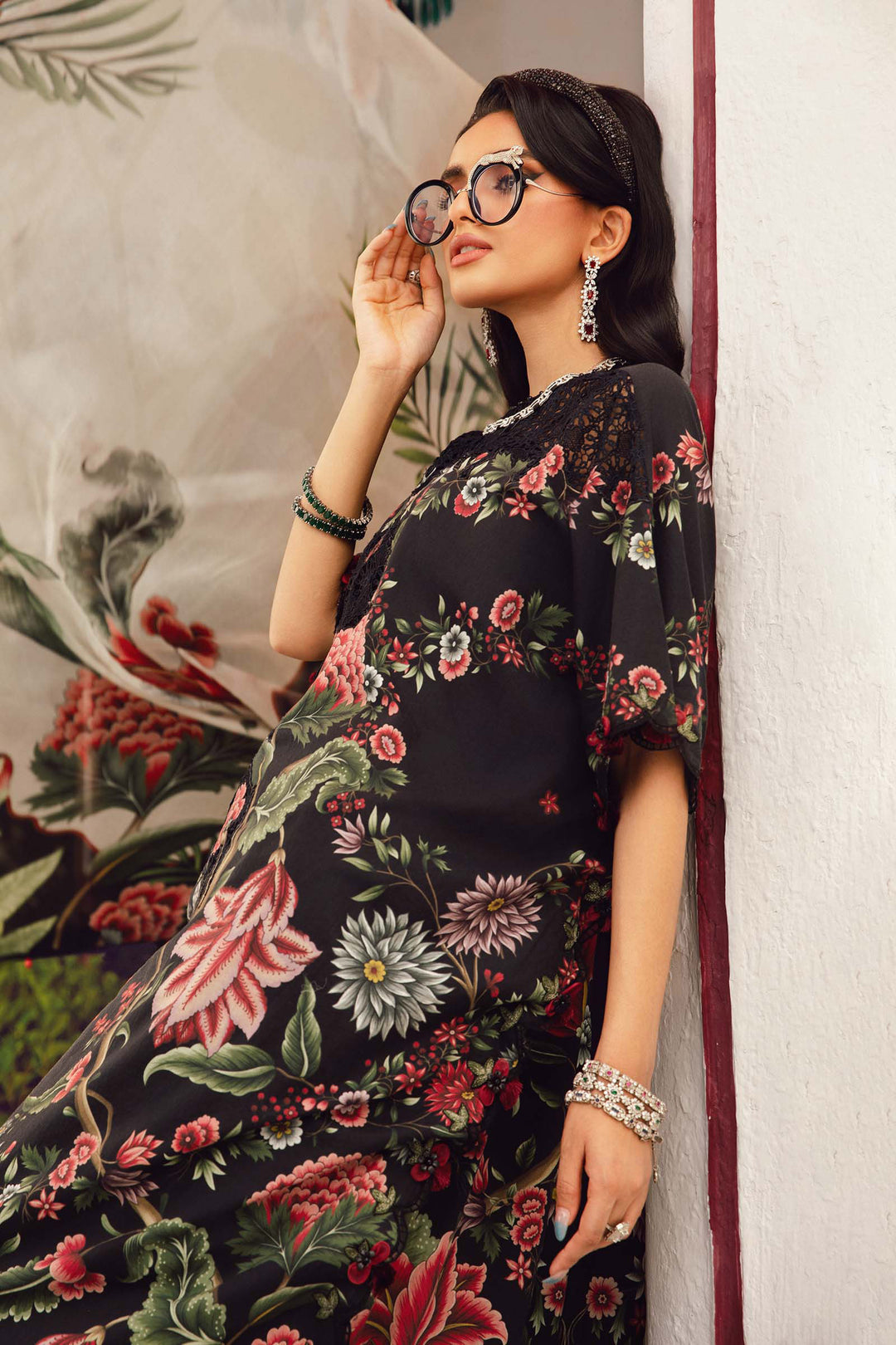 3 Piece Unstitched Embroidered Cambric Suit | MPT-2709-B - Image 5
