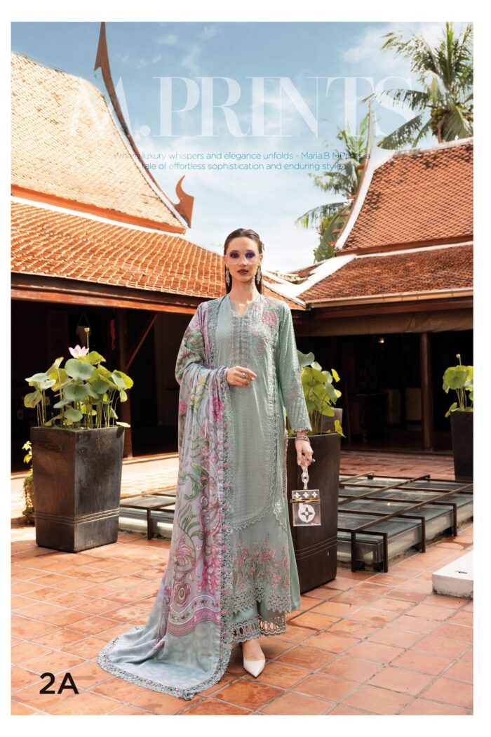 3 Piece Unstitched Embroidered Twill Linen Suit