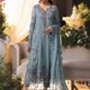 3 Piece Unstitched Embroidered Chiffon Suit